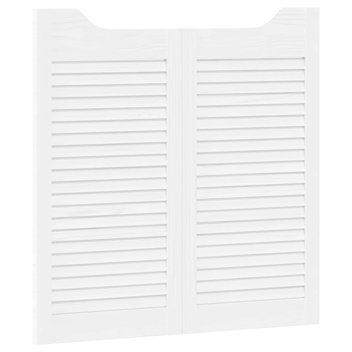 Svingdøre 80 x 40 cm Massivt fyrretræ Hvid