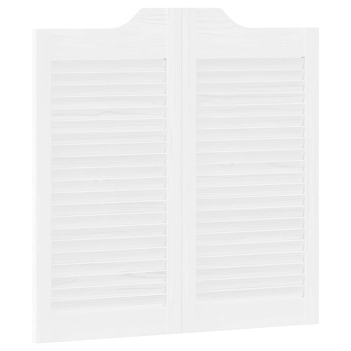 Svingdøre 2 stk. 80 x 40 cm Massivt fyrretræ Hvid