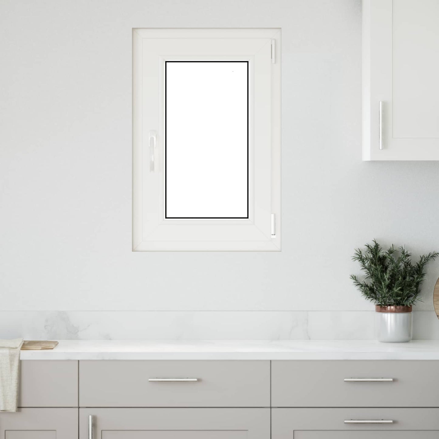 Kældervindue indvendig farve hvid RISOR 50 x 75 cm