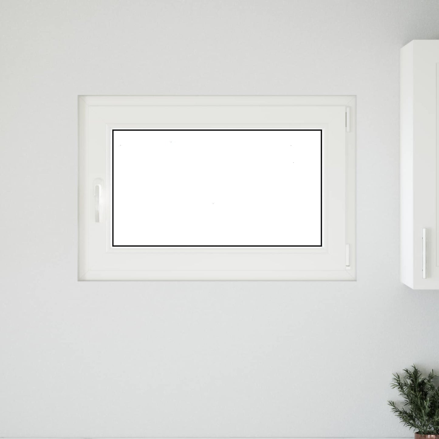 Kældervindue indvendig farve hvid RISOR 90 x 50 cm
