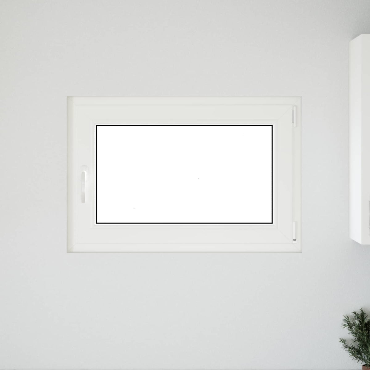 Kældervindue indvendig farve hvid RISOR 90 x 70 cm