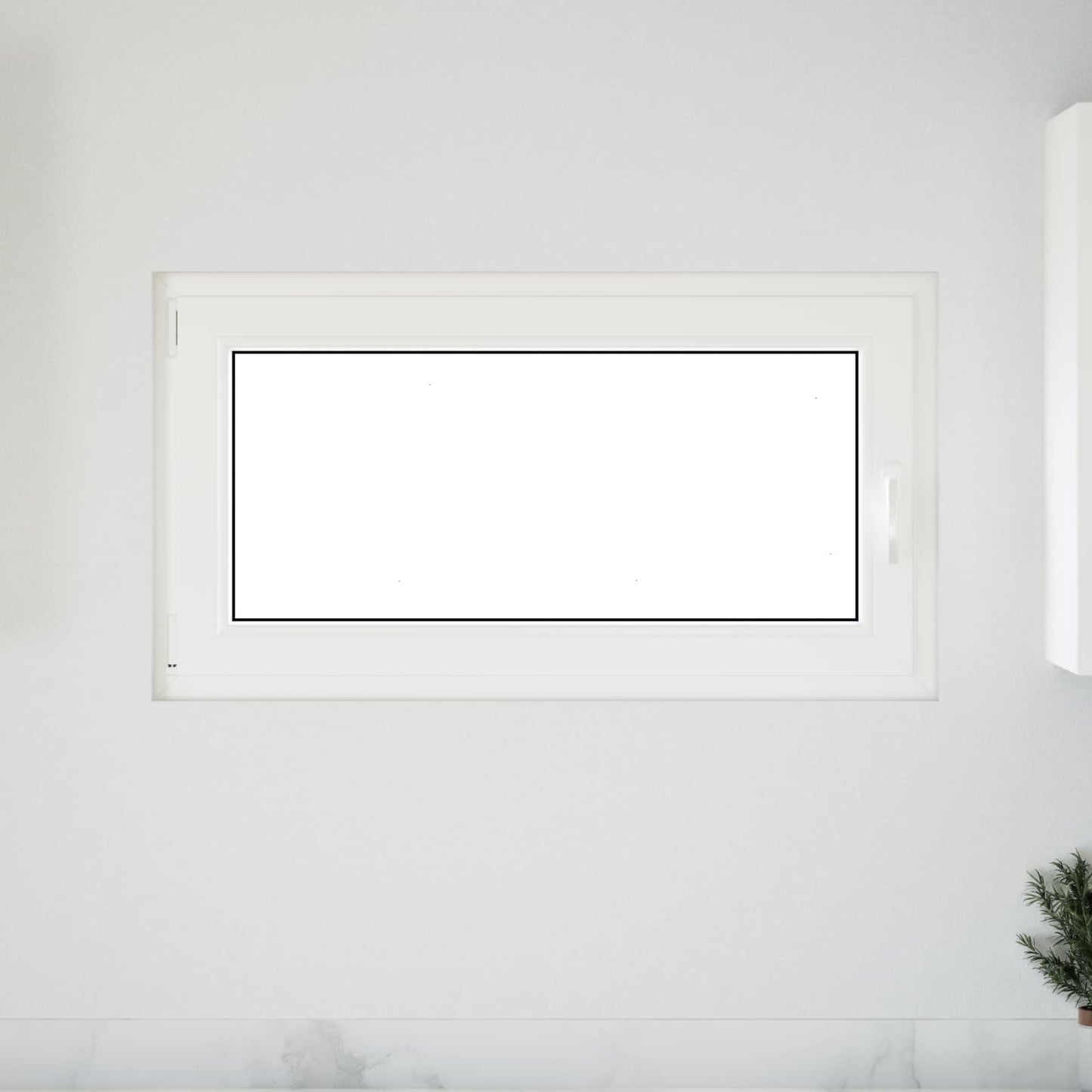 Kældervindue indvendig farve hvid RISOR 110 x 60 cm