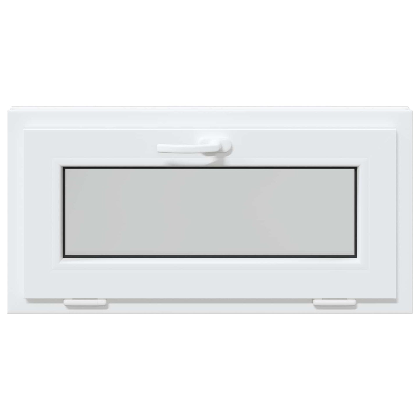 Kældervindue RISOR 80 x 40 cm PVC og klart, almindeligt glas