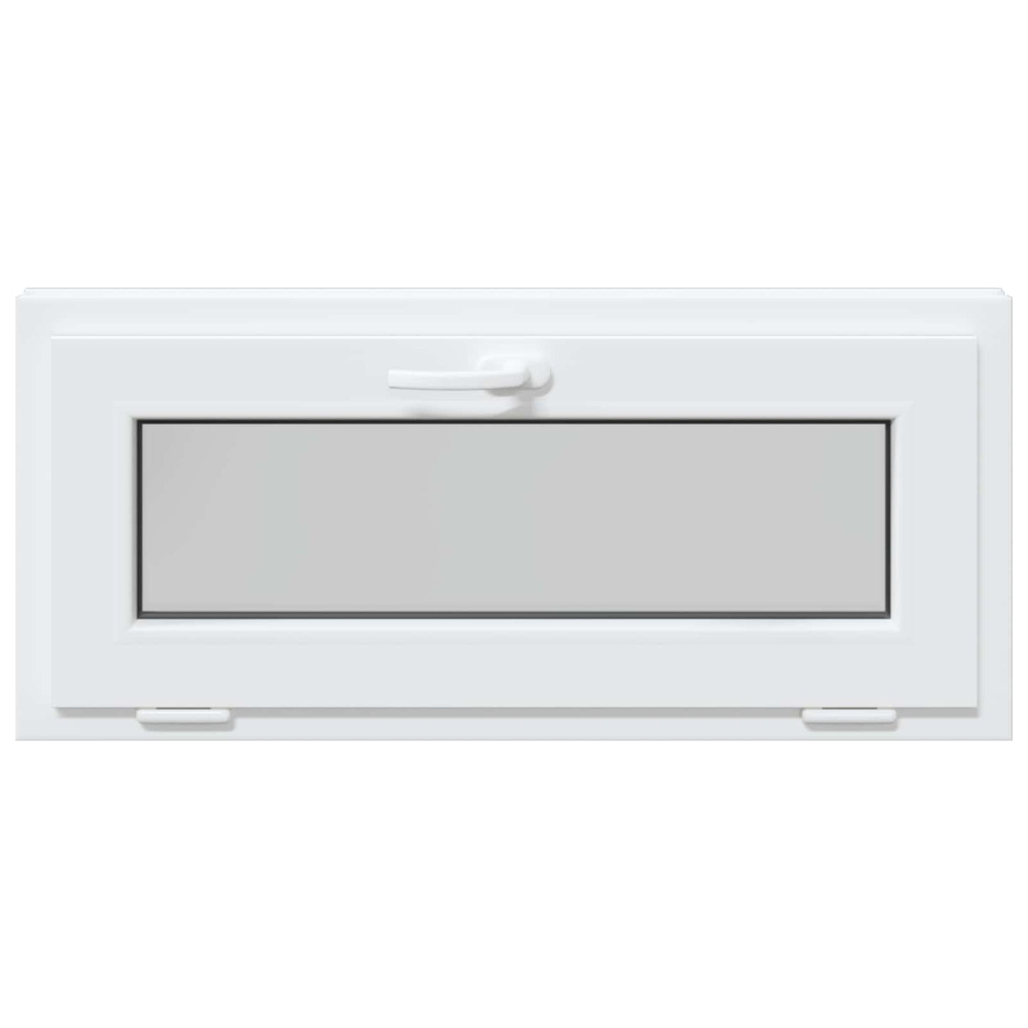Kældervindue RISOR 90 x 40 cm PVC og klart, almindeligt glas