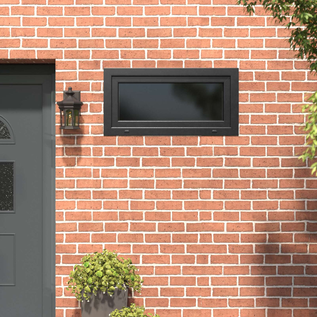 Kældervindue indvendig farve hvid RISOR 100 x 50 cm