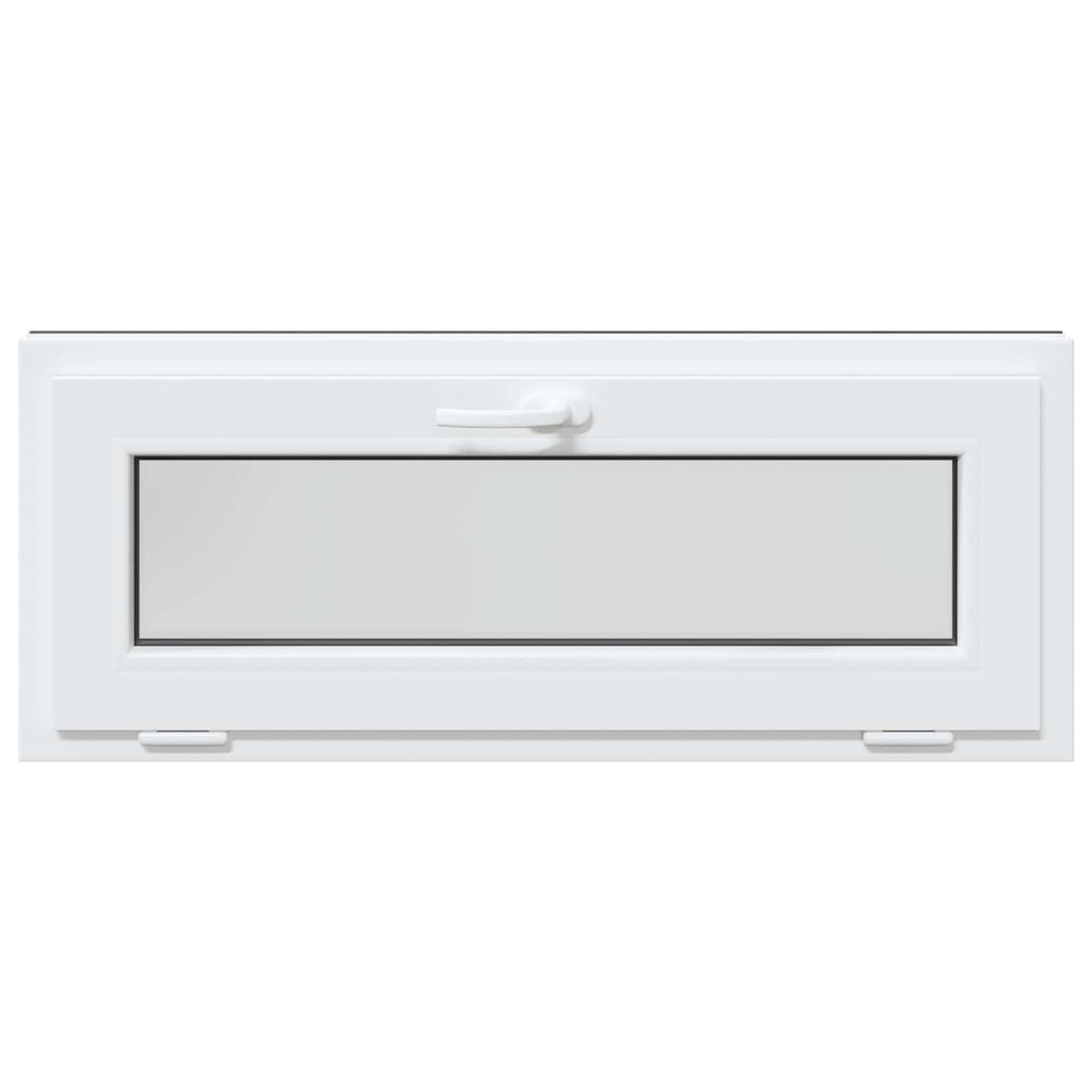 Kældervindue RISOR 100 x 40 cm PVC og klart, almindeligt glas