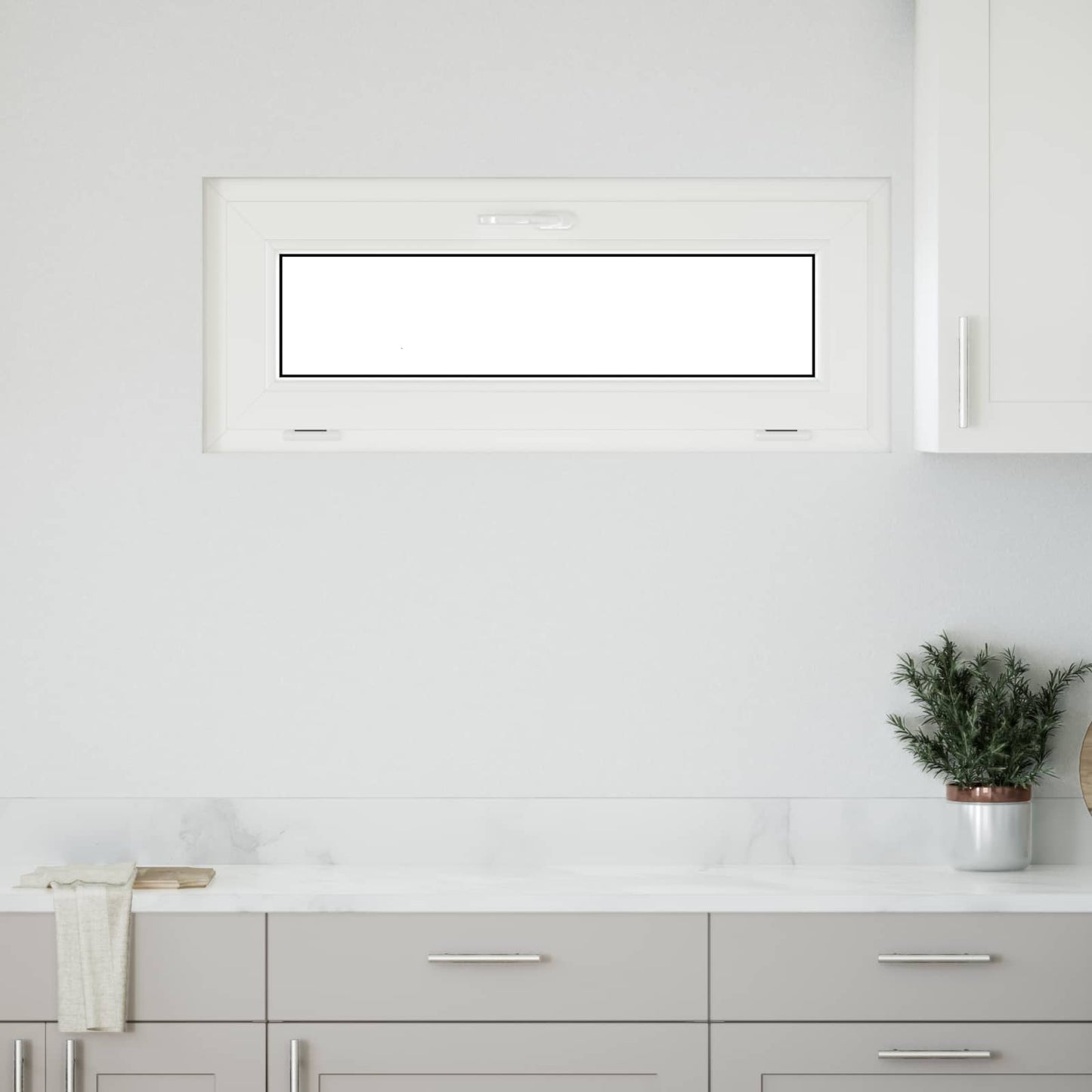 Kældervindue indvendig farve hvid RISOR 110 x 40 cm