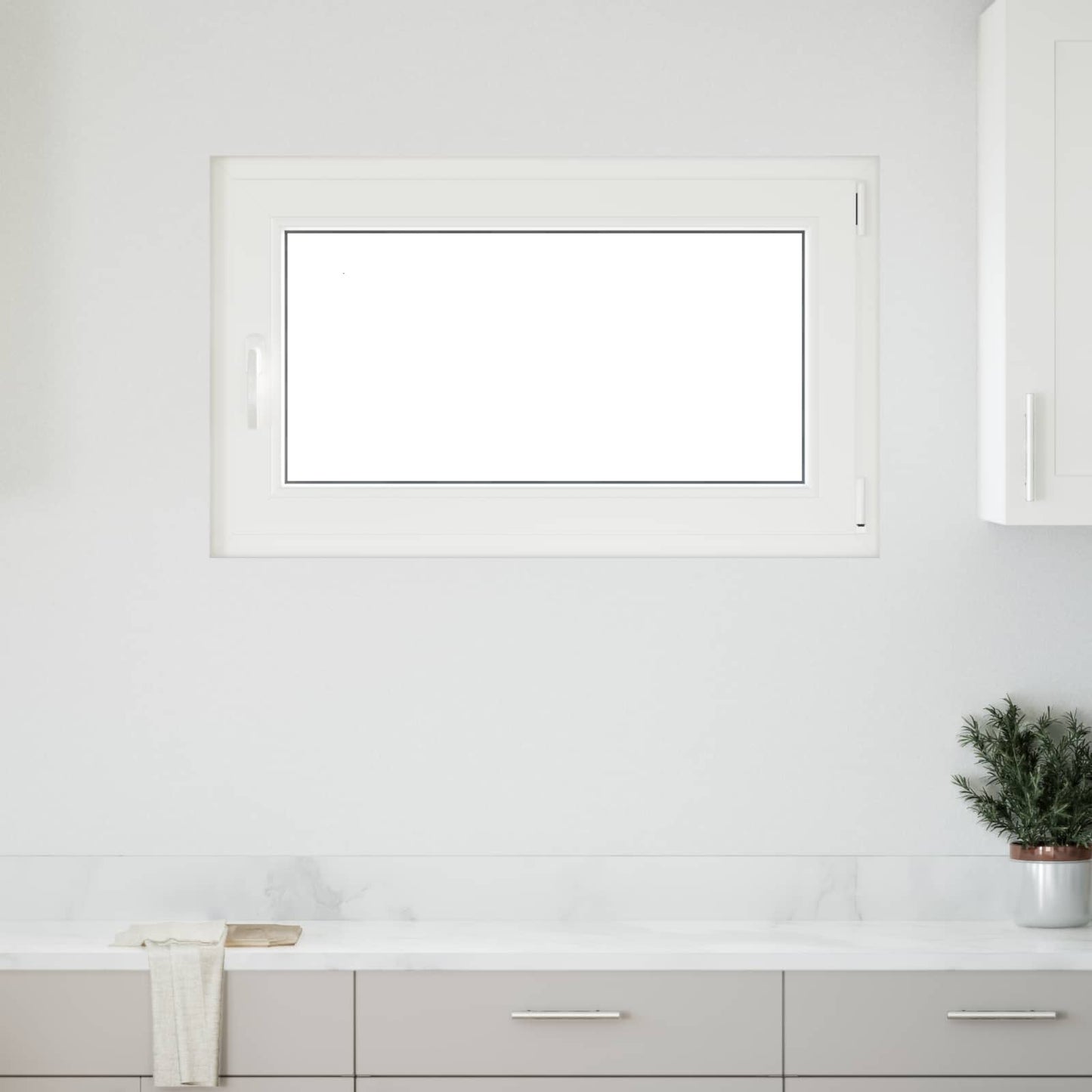 Kældervindue indvendig farve hvid RISOR 100 x 60 cm