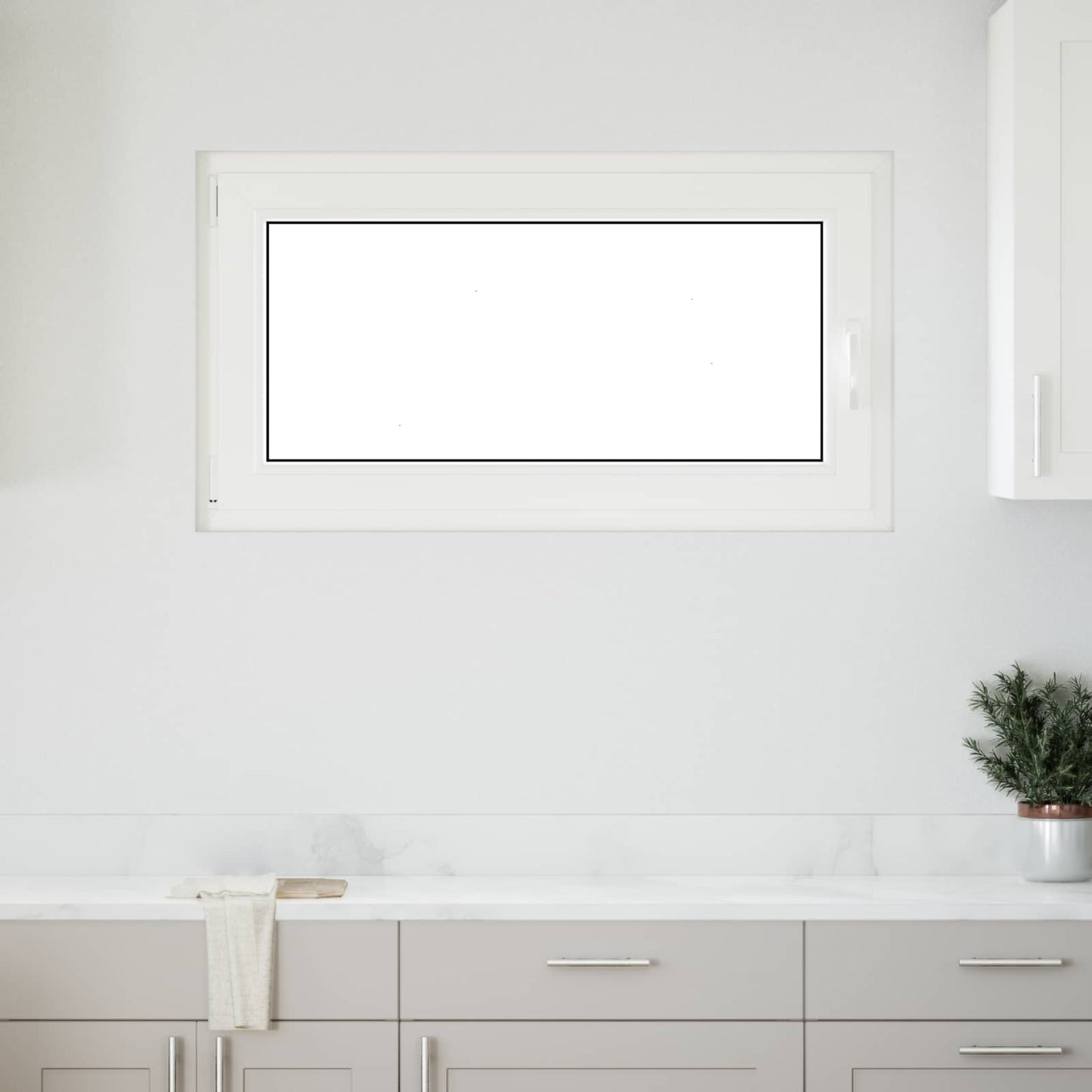 Kældervindue indvendig farve hvid RISOR 110 x 70 cm