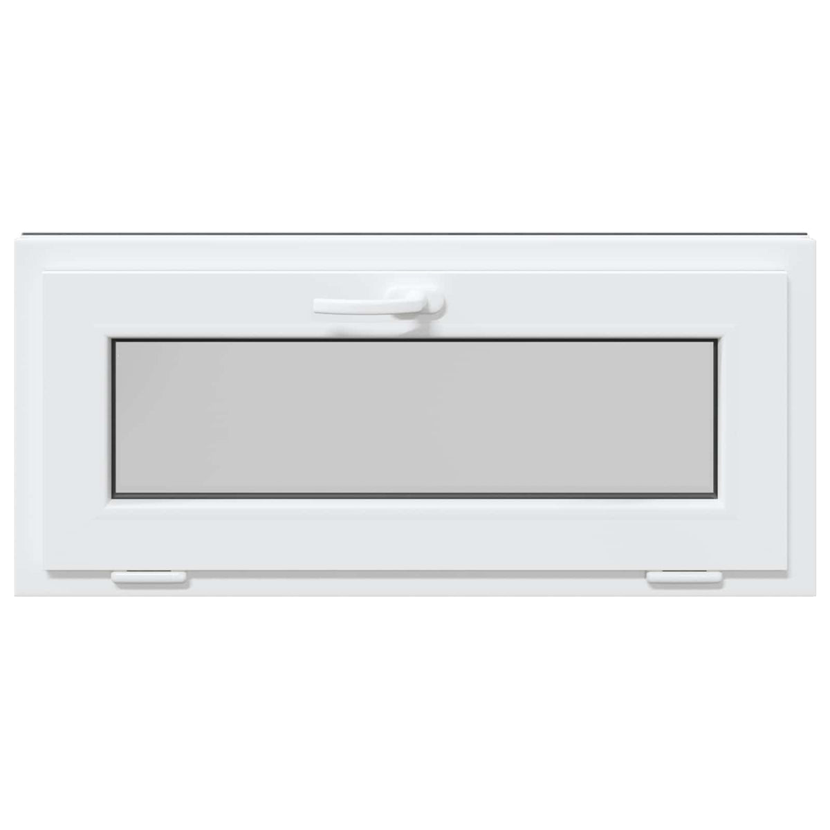Kældervindue RISOR 90 x 40 cm PVC og klart, almindeligt glas