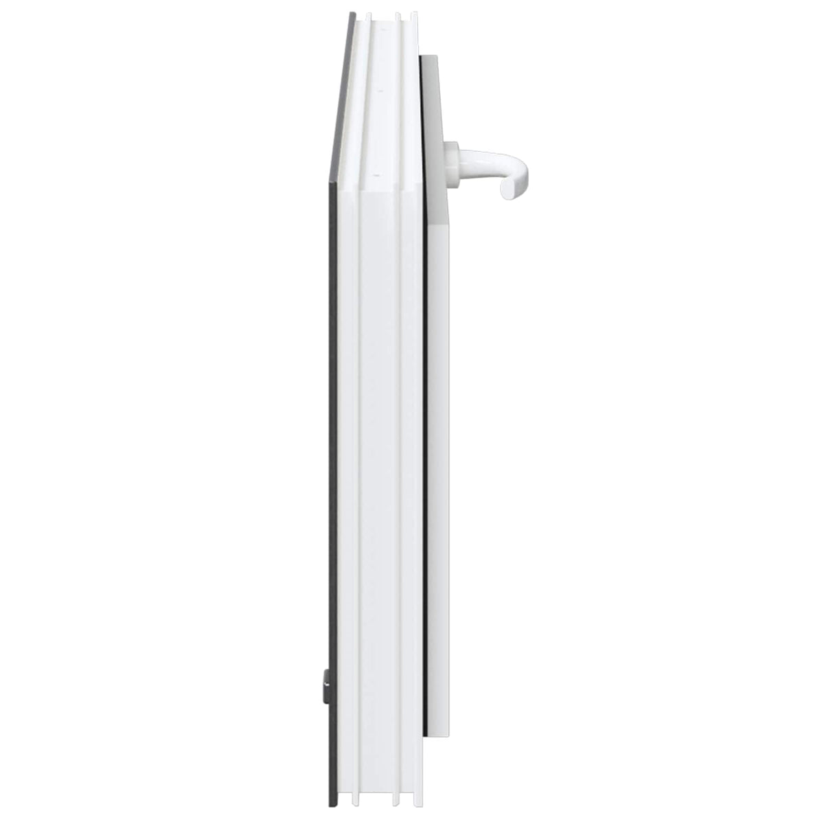 Kældervindue RISOR 90 x 40 cm PVC og klart, almindeligt glas