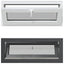 Kældervindue RISOR 110 x 40 cm PVC og klart, almindeligt glas