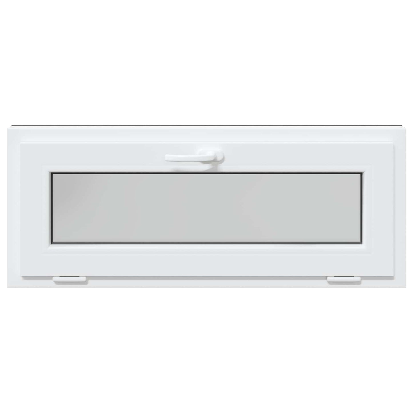 Kældervindue RISOR 110 x 40 cm PVC og klart, almindeligt glas