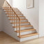 Trappetrin 2 stk. 120 x 25 x 2 cm Naturfarvet Solid bøg