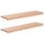 Trappetrin 2 stk. 90 x 30 x 2 cm Naturfarvet Solid bøg