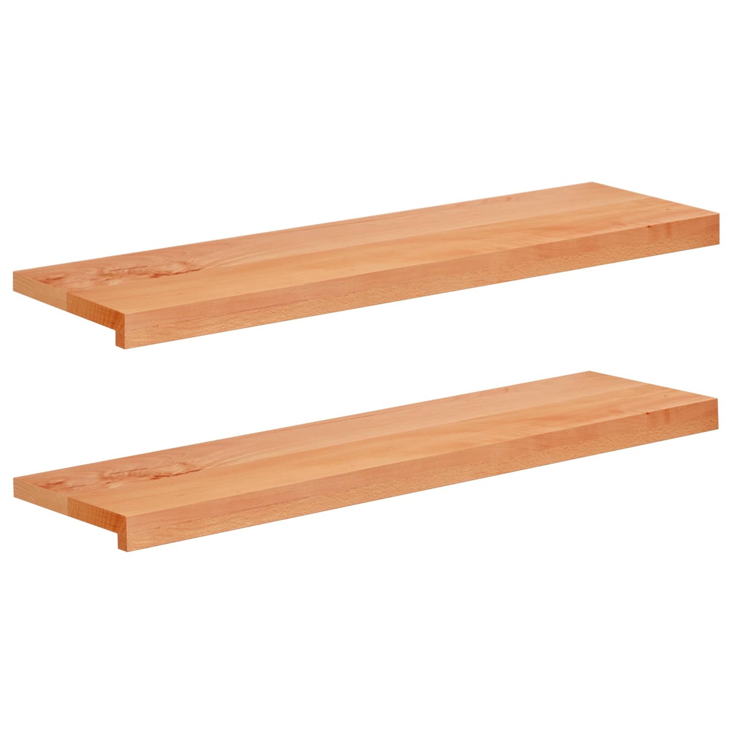Trappetrin 2 stk. 90 x 30 x 2 cm Lak Solid bøg