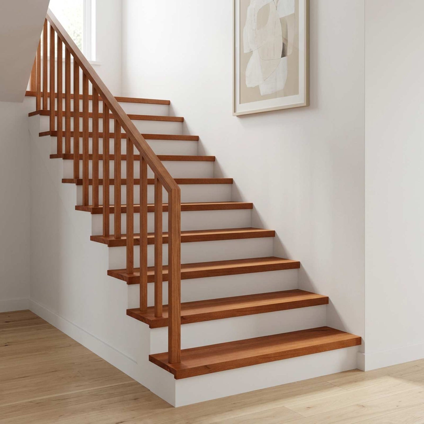 Trappetrin 2 stk. 80 x 25 x 2 cm Brun Solid bøg