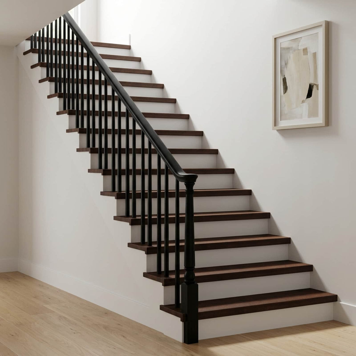 Trappetrin 20 stk. 80 x 30 x 2 cm Mørk Brun Solid bøg