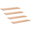 Trappetrin 4 stk. 120 x 25 x 2 cm Naturfarvet Solid bøg