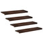 Trappetrin 4 stk. 90 x 25 x 2 cm Mørk Brun Solid bøg