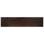 Trappetrin 4 stk. 110 x 25 x 2 cm Mørk Brun Solid bøg