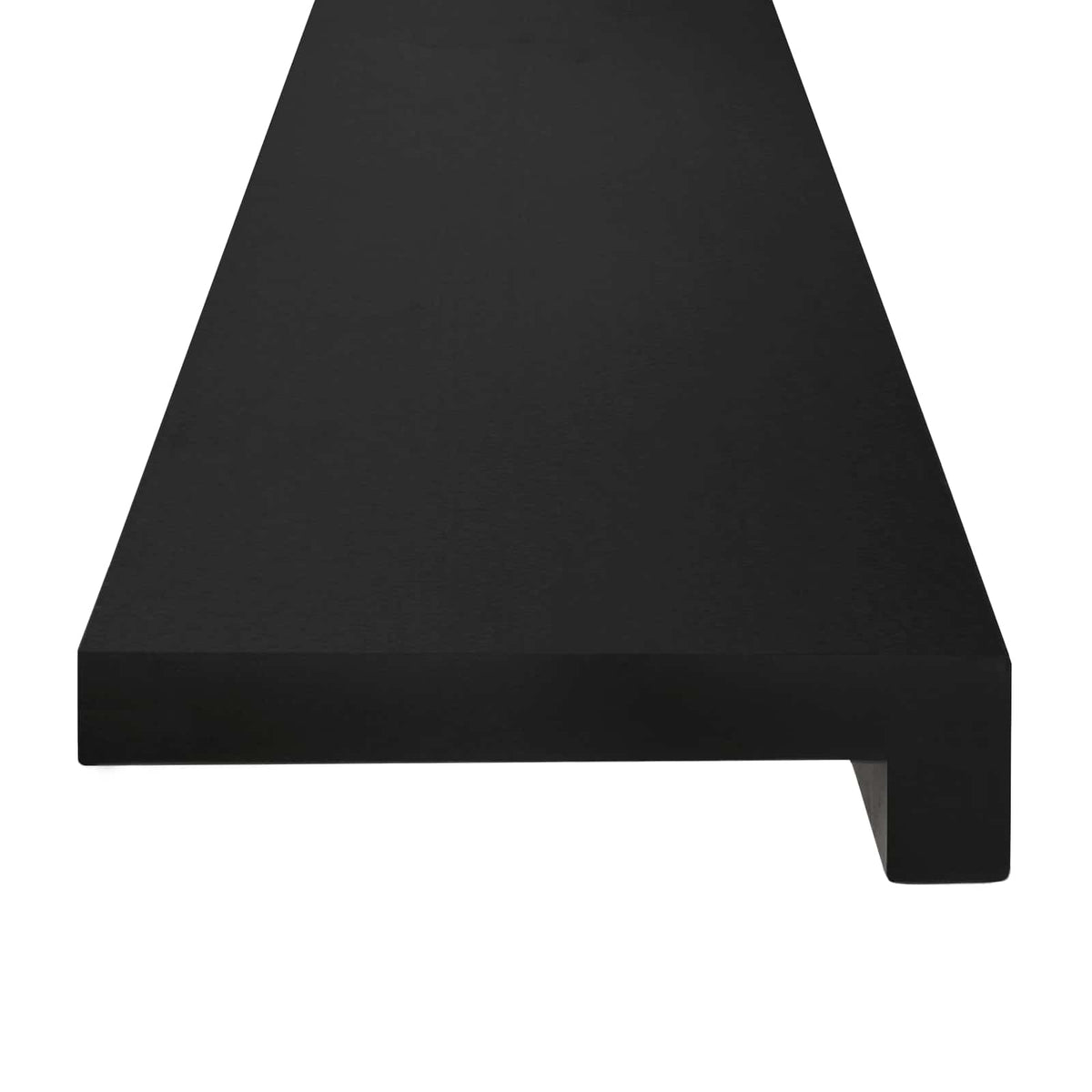 Trappetrin 8 stk. 80 x 25 x 2 cm Sort Solid bøg