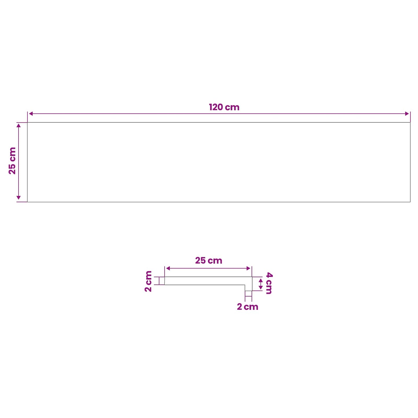 Trappetrin 12 stk. 120 x 25 x 2 cm Naturfarvet Solid bøg