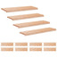 Trappetrin 12 stk. 90 x 30 x 2 cm Naturfarvet Solid bøg