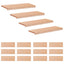 Trappetrin 16 stk. 80 x 30 x 2 cm Naturfarvet Solid bøg