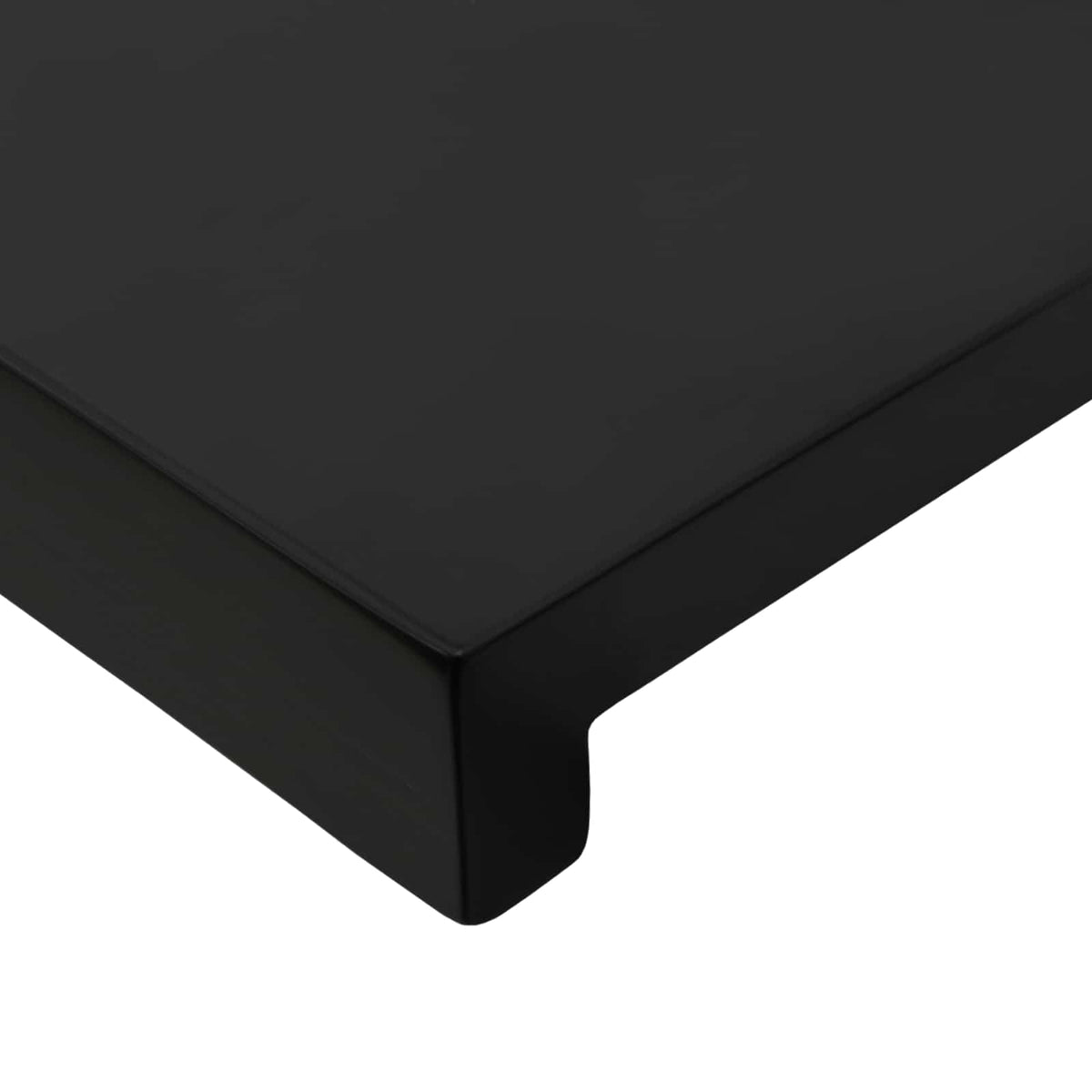 Trappetrin 16 stk. 110 x 25 x 2 cm Sort Solid bøg