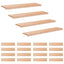 Trappetrin 20 stk. 110 x 30 x 2 cm Naturfarvet Solid bøg
