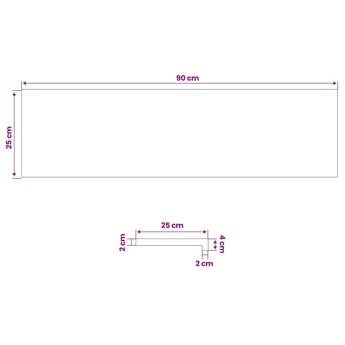 Trappetrin 20 stk. 90 x 25 x 2 cm Lys Brun Solid bøg