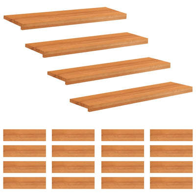 Trappetrin 20 stk. 90 x 30 x 2 cm Lys Brun Solid bøg