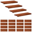 Trappetrin 20 stk. 70 x 30 x 2 cm Brun Solid bøg