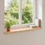 Vindueskarme 2 stk. Naturfarvet 100 x 15 x 2 cm Solid bøg