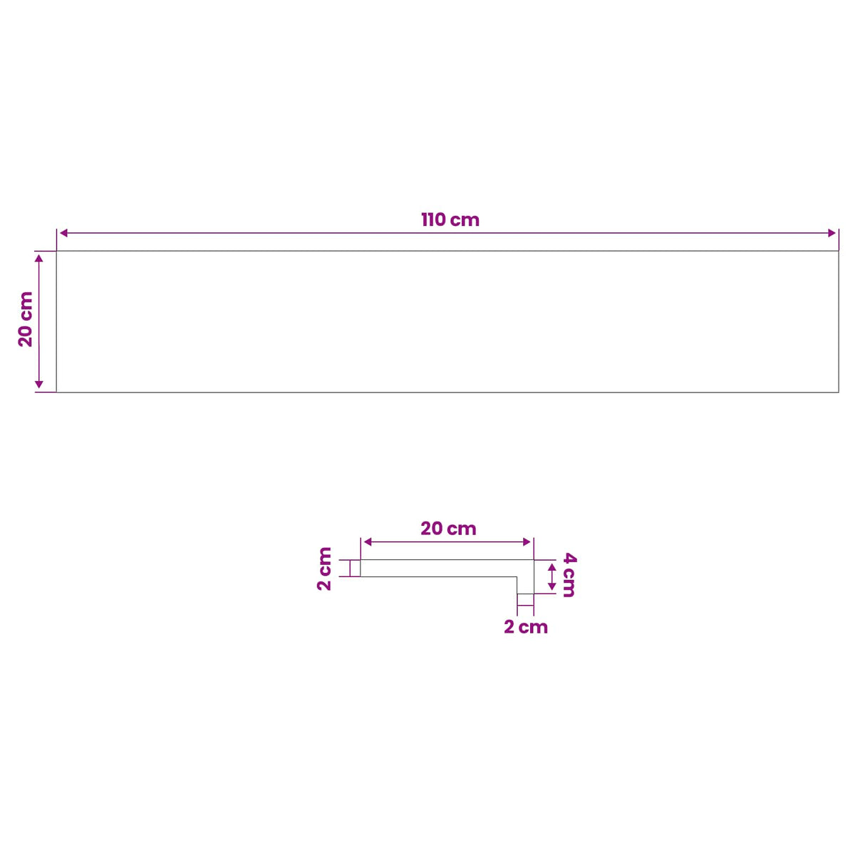 Vindueskarme 2 stk. Lys Brun 110 x 20 x 2 cm Solid bøg