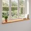 Vindueskarme 2 stk. Lys Brun 120 x 25 x 2 cm Solid bøg