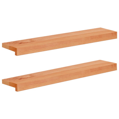 Vindueskarme 2 stk. Lak 80x 15 x 2 cm Solid bøg
