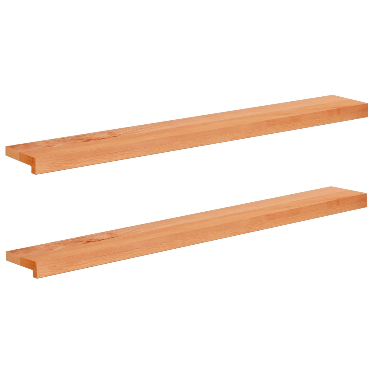 Vindueskarme 2 stk. Lakeret 120 x 15 x 2 cm Solid bøg