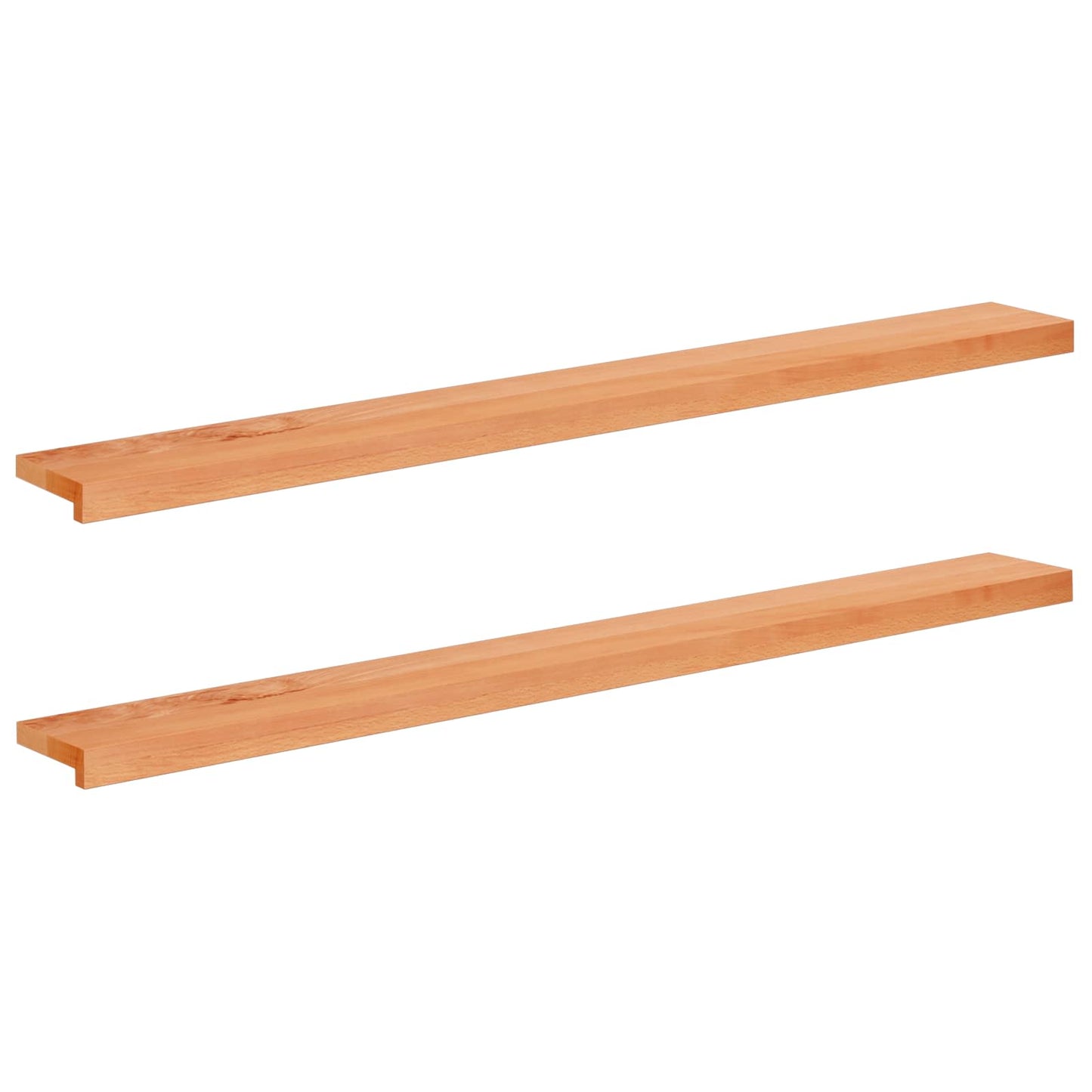 Vindueskarme 2 stk. Lakeret 140 x 15 x 2 cm Solid bøg