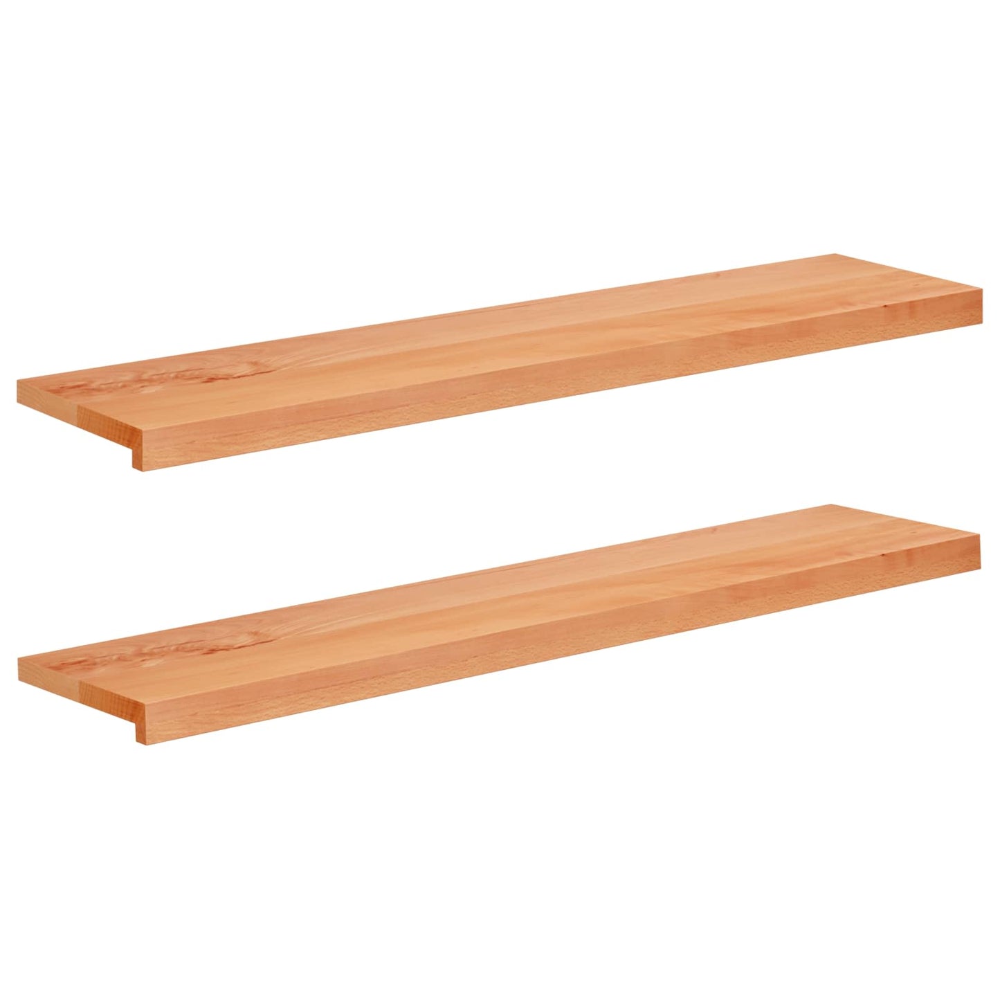 Vindueskarme 2 stk. Lakeret 120 x 25 x 2 cm Solid bøg