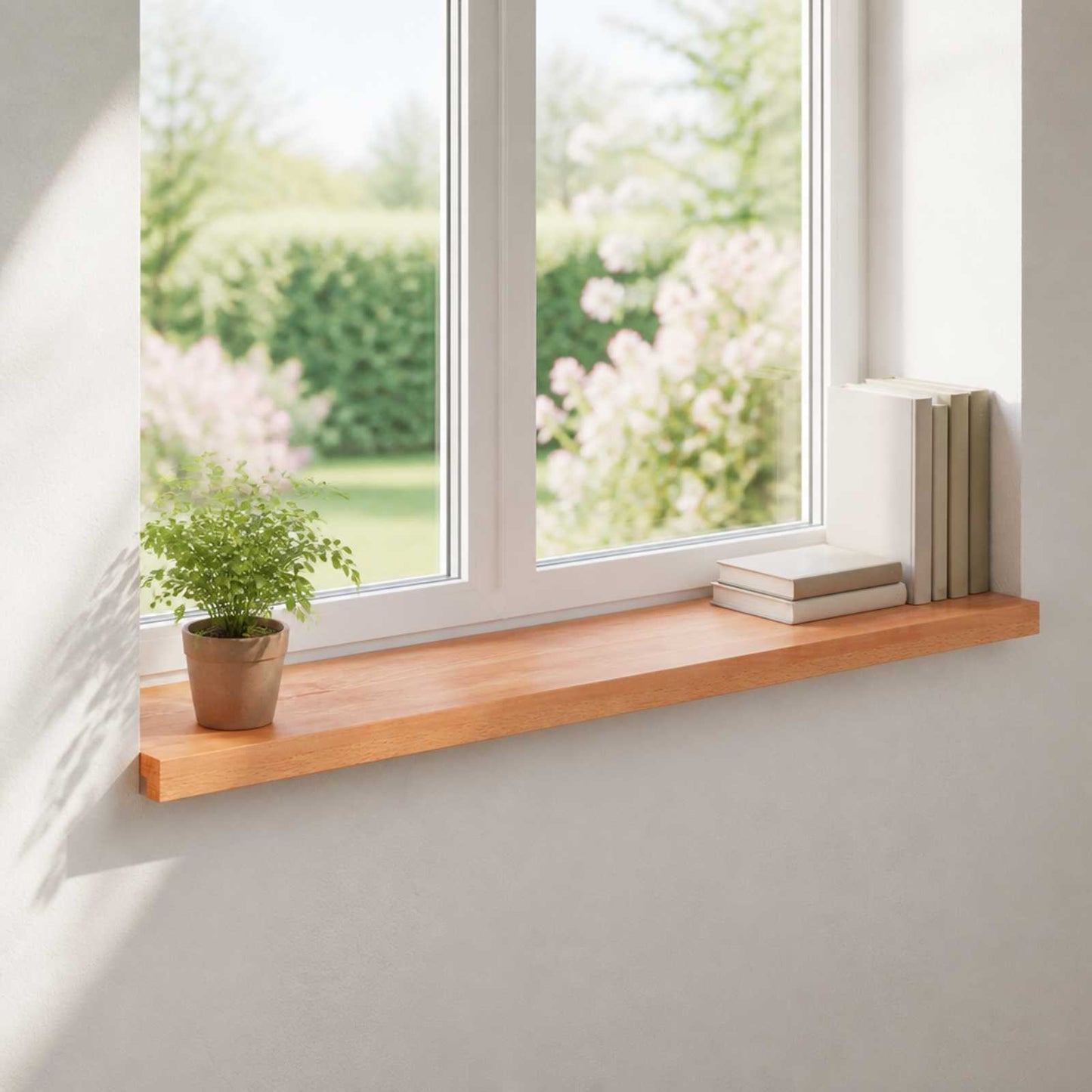 Vindueskarme 2 stk. Lakeret 90 x 40 x 2 cm Solid bøg