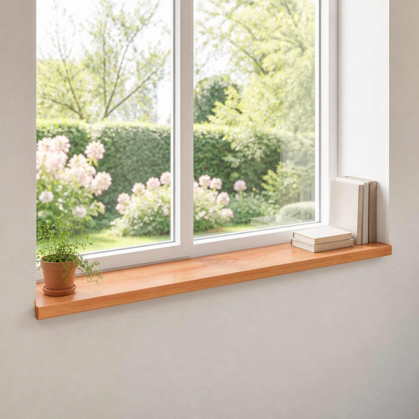 Vindueskarme 2 stk. Lakeret 160 x 40 x 2 cm Solid bøg