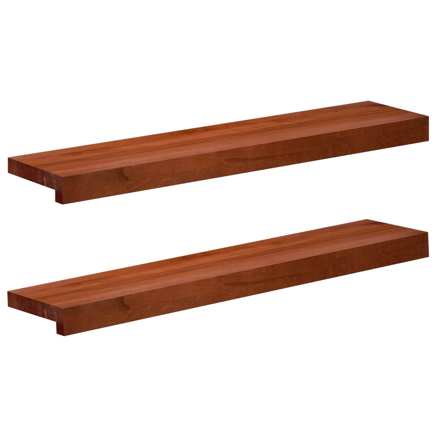 Vindueskarme 2 stk. Brun 70 x 15 x 2 cm Solid bøg