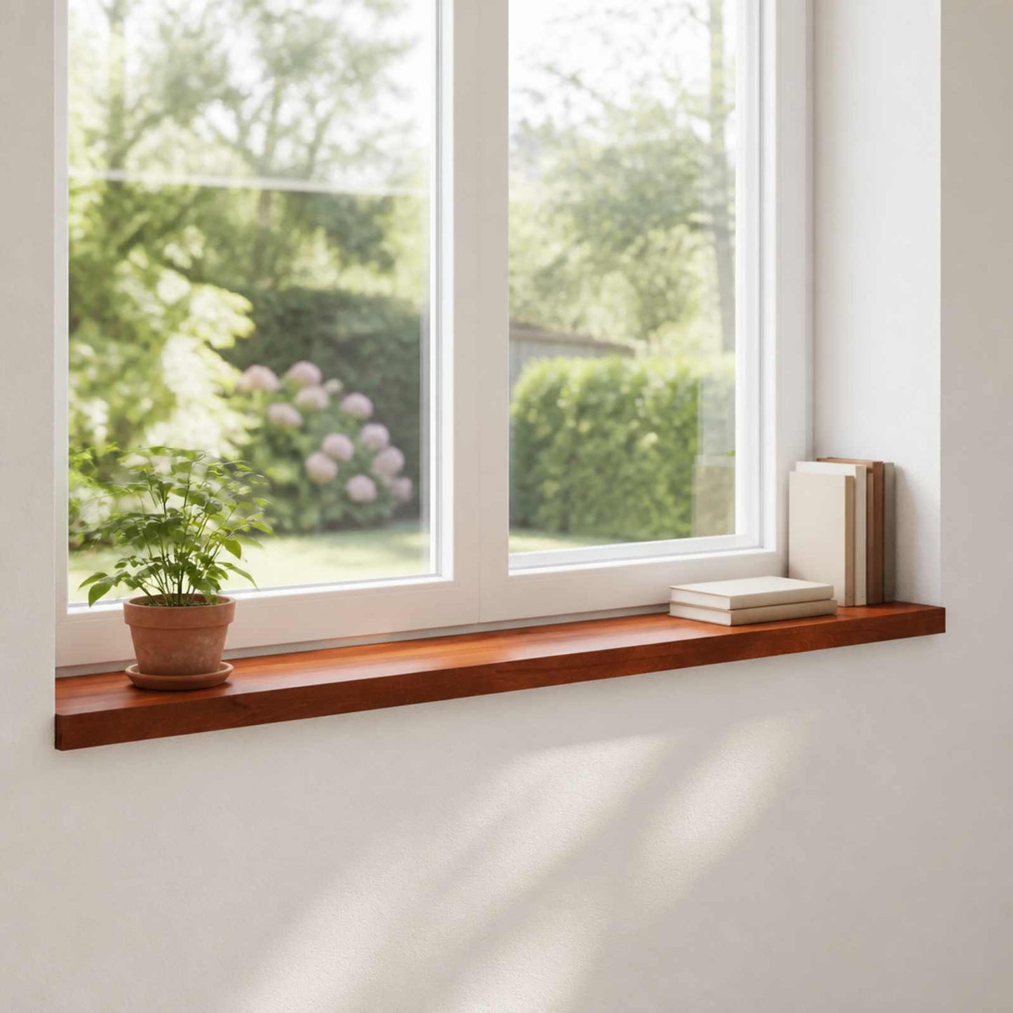 Vindueskarme 2 stk. Brun 120 x 15 x 2 cm Solid bøg