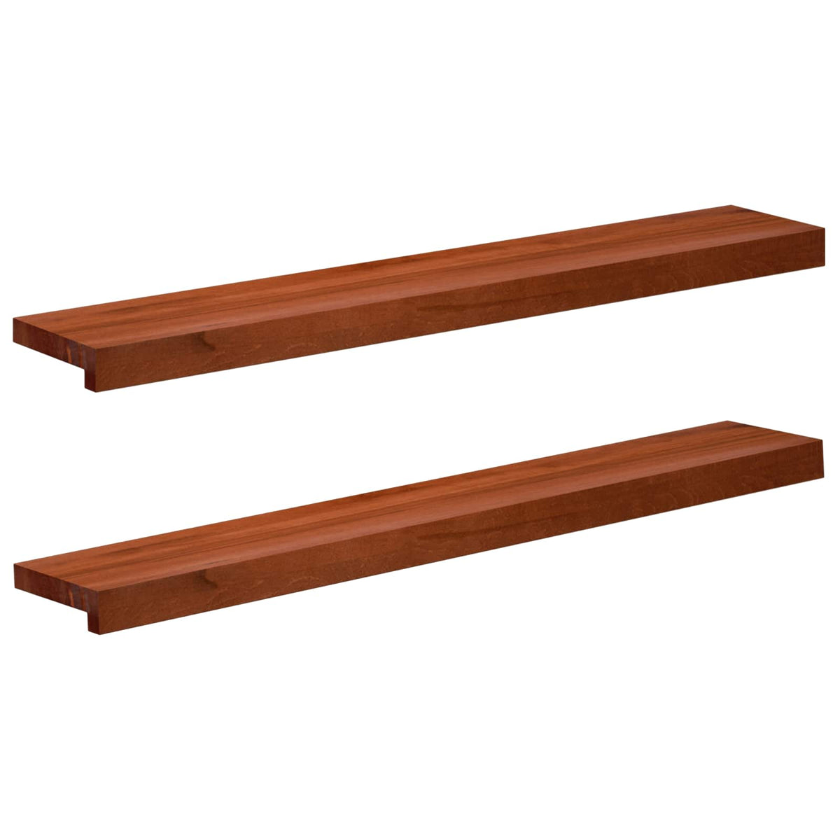 Vindueskarme 2 stk. Brun 90 x 20 x 2 cm Solid bøg