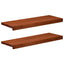 Vindueskarme 2 stk. Brun 70 x 25 x 2 cm Solid bøg