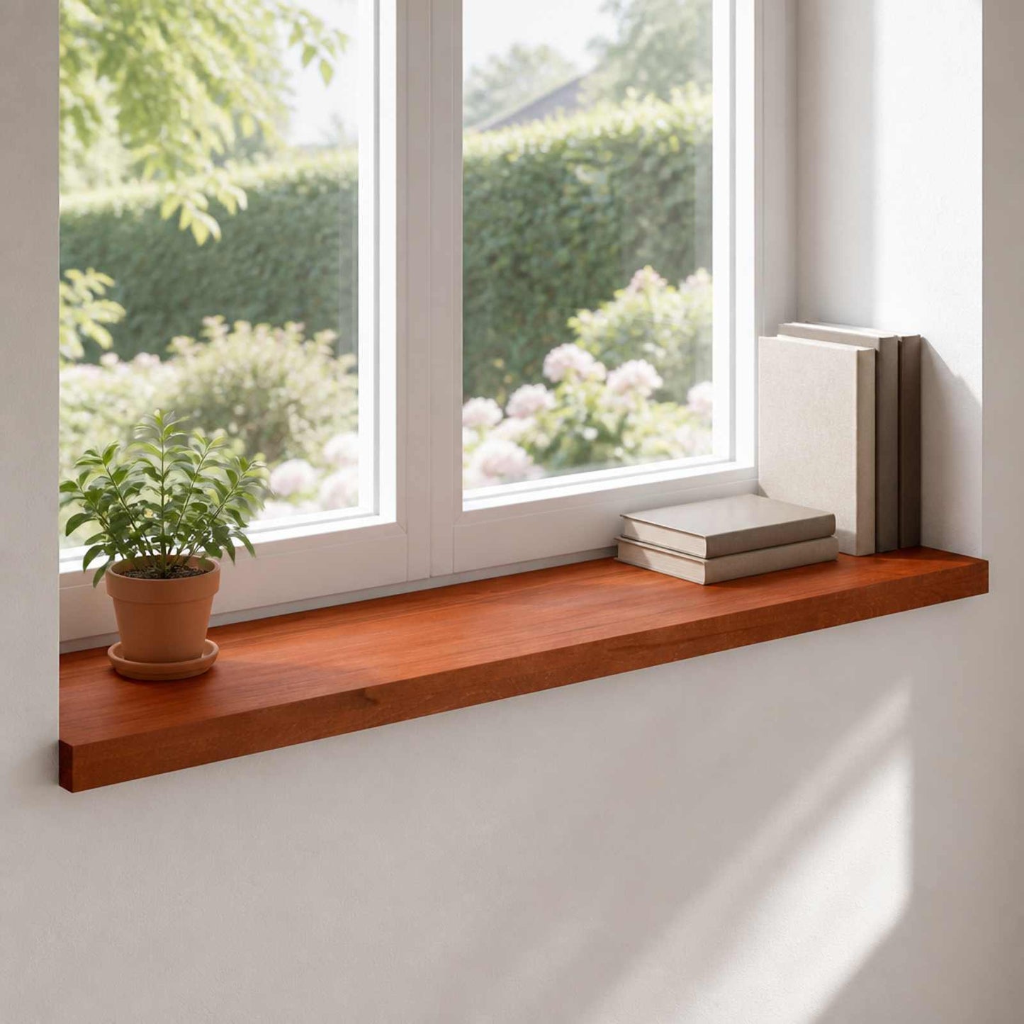Vindueskarme 2 stk. Brun 100 x 40 x 2 cm Solid bøg
