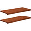 Vindueskarme 2 stk. Brun 100 x 40 x 2 cm Solid bøg