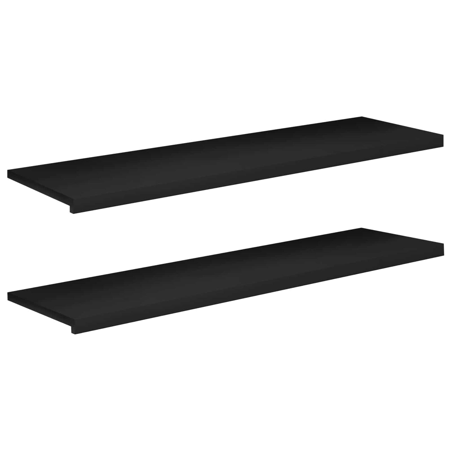 Vindueskarme 2 stk. Sort 160 x 40 x 2 cm Solid bøg
